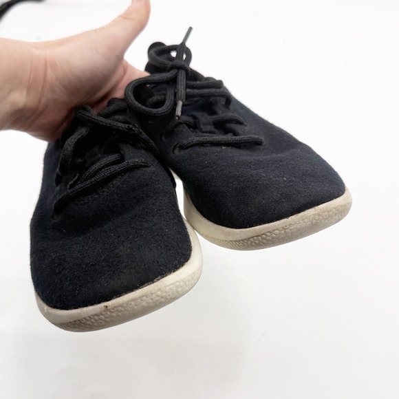 Allbirds Women Wool Runners Black White Sole Sneakers WR1W9 Size 9 - Picture 5 of 10